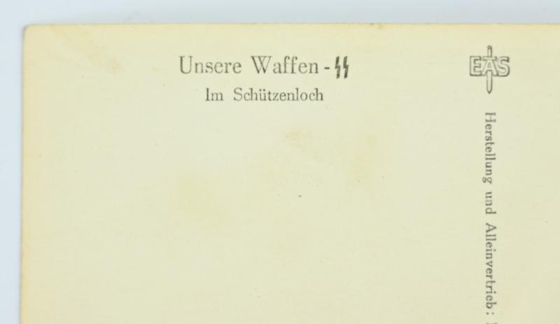 German Waffen-SS Kriegsberichter Postcard 'Unsere Waffen-SS'