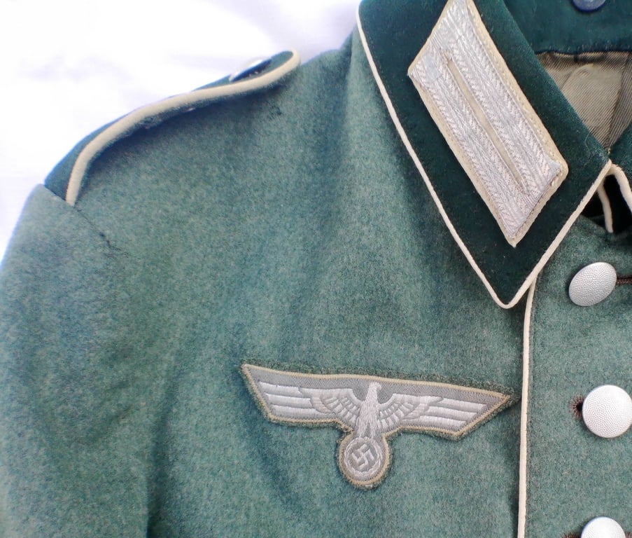 Original WWII German Army 55th Infantry Enlisted mans M-35 Waffenrock dress tunic.