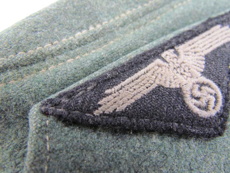 Early SS-VT Infantry Pipped EM’S Overseas Cap