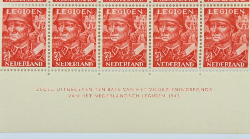 Dutch Waffen-SS Post Stamp Set 'Legioen Nederland'