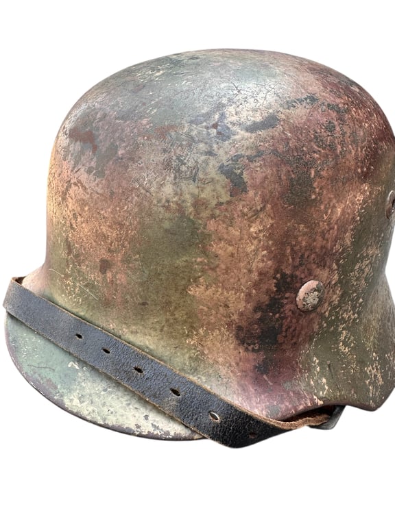 Heer M35 Double Decal Helmet"Normandie"Camo 3 tone