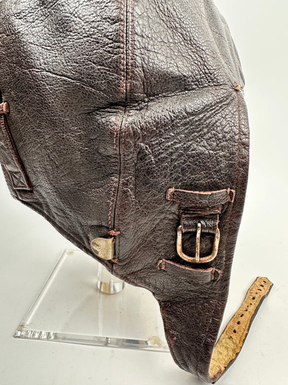 WW2 German Luftwaffe  Leather Flying Helmet 1940
