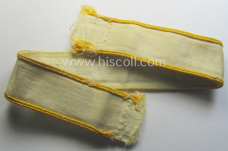 WH (LW o. Heeres) cuff-title (ie. 'Ärmelstreifen') entitled: 'Kreta' (being a wonderful- and totally non-shortened example that comes in a truly issued- ie. I deem once tunic-attached, condition)