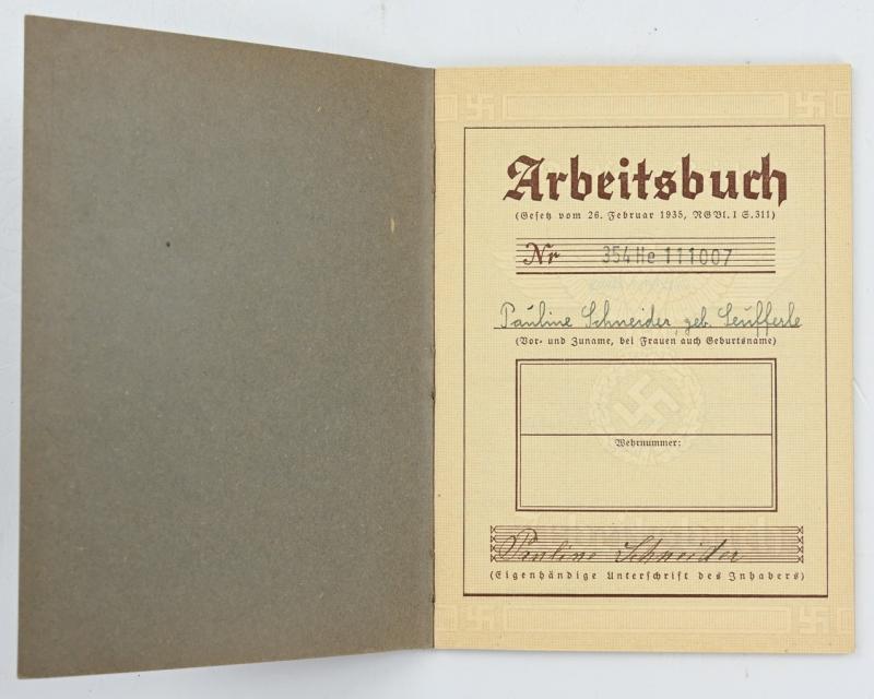 German Third Reich Workerspass