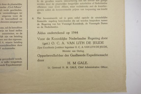Dutch Allied Poster Use of civil properties