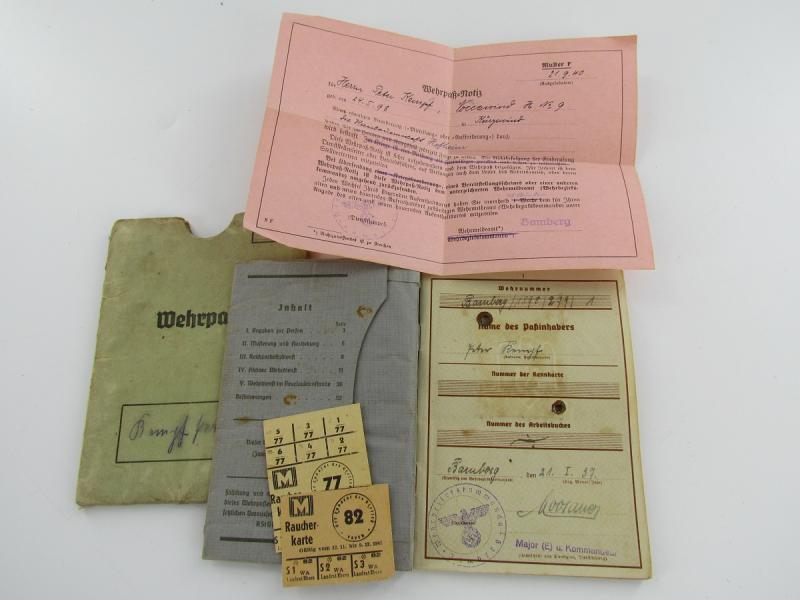 Pre-War Early Type Wehrpass With Cover