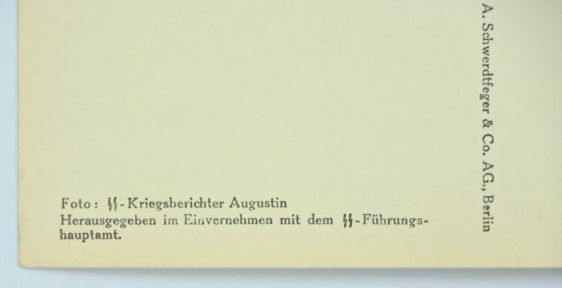 German Waffen-SS Kriegsberichter Postcard 'Unsere Waffen-SS'
