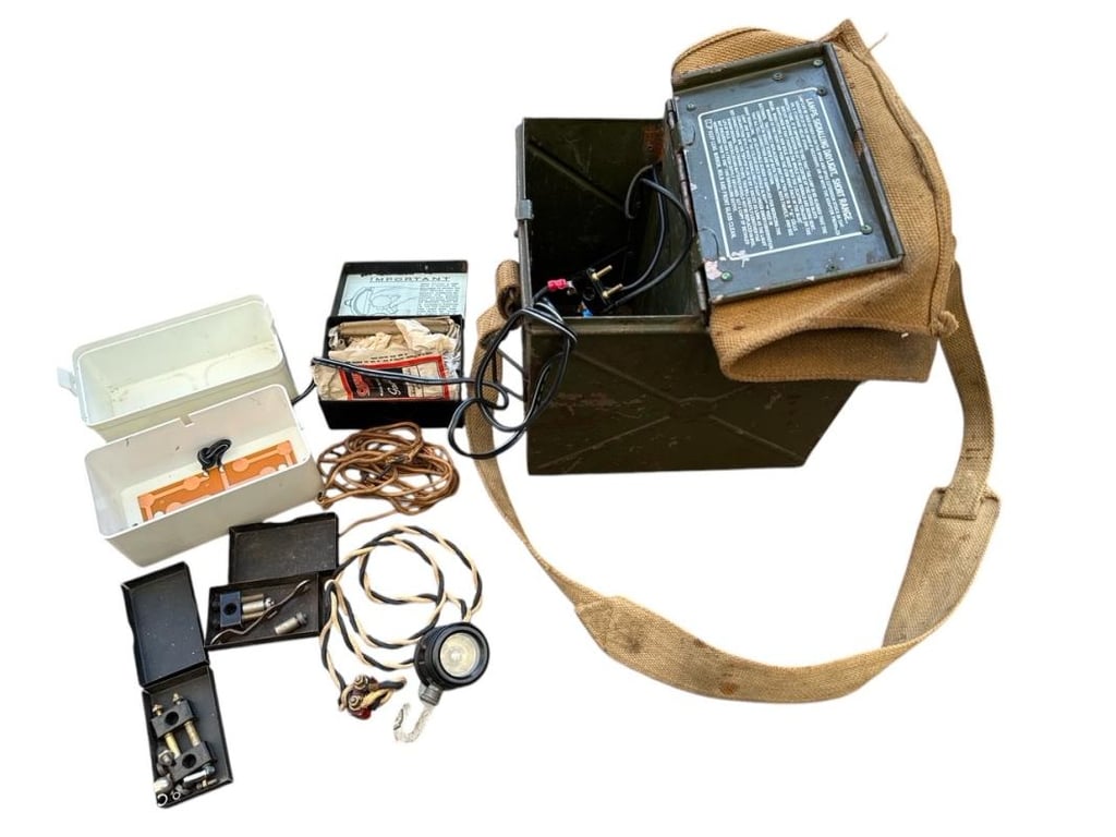 British WWII Signal Lamp and Morse Key