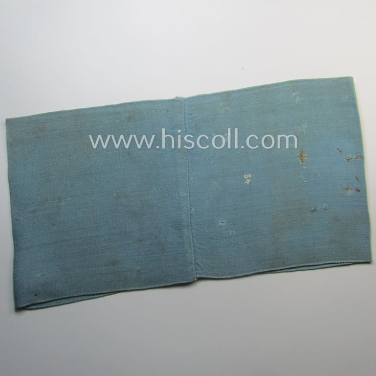 Light-blue-coloured and neatly 'BeVo'-woven, so-called: RLB (or: 'Reichsluftschutzbund') 'Amtsträger'-armband depicting the typical 'RLB'-logo (without lettering)