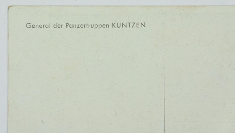 German WH Postcard 'Adolf-Friedrich Kuntzen'