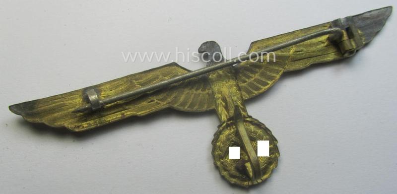 WH (Kriegsmarine) bright-golden-toned breast-eagle as intended for usage onto the white-coloured, naval-type summer tunics ('Brustadler für Sommerrock der Kriegsmarine')