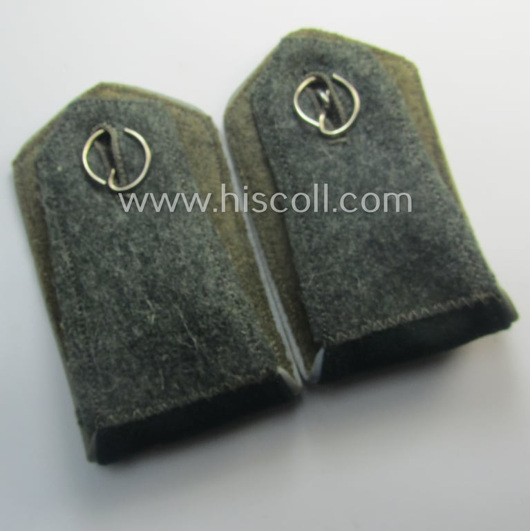 Pair of Eastern-volunteer- (ie. 'Ostvölker'-) related shoulderstraps as was intended for a: 'Turkistanischer'-volunteer serving within the 'Deutsche Wehrmacht' (ie. within the: 'Turkistanisches Legion')