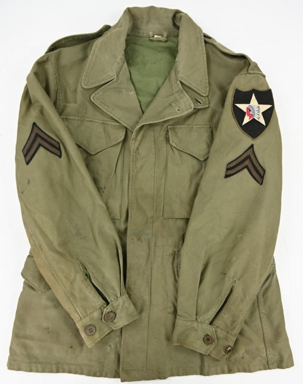 US WW2 2nd Infantry Division M-1943 M43 Combat Jacket