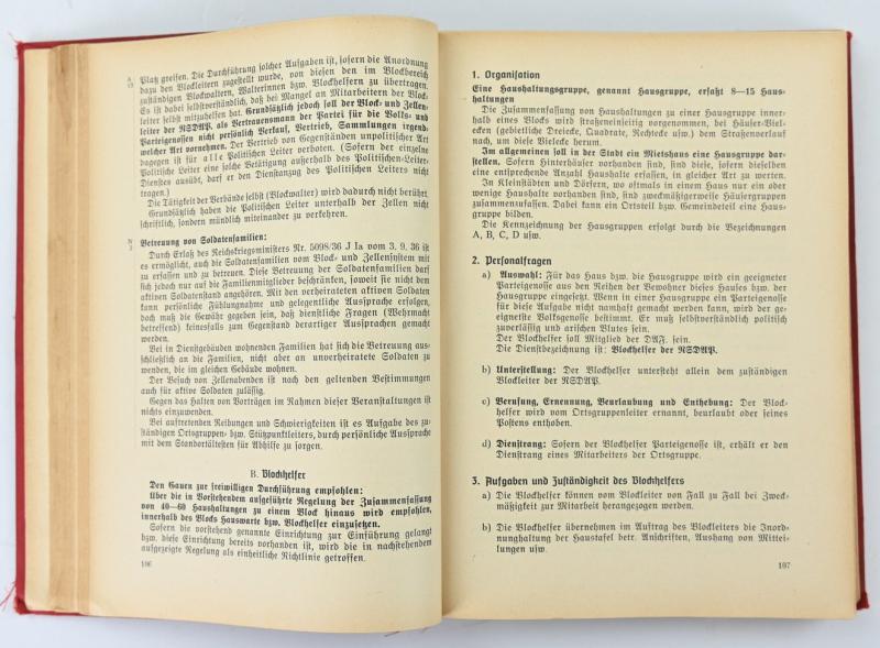 German NSDAP Organization Book 1937