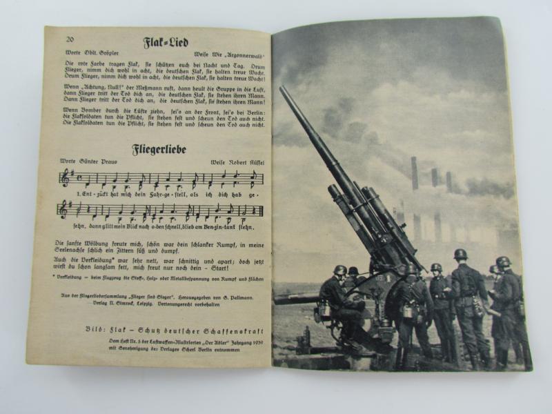 Adler-Liederheft Liederbuches der Luftwaffe