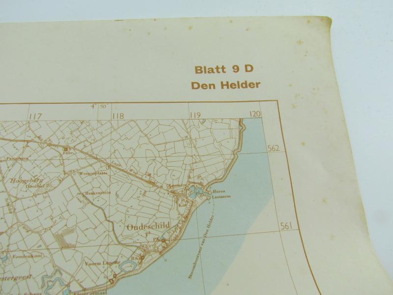 Wehrmacht  "Truppenkarte" Den Helder 1939