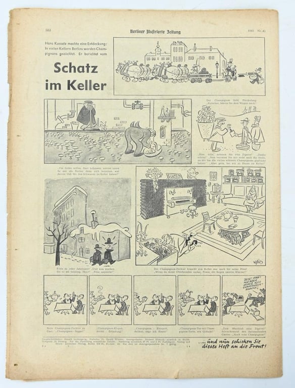 German Berliner Illustrierte Zeitung Newspaper 1942