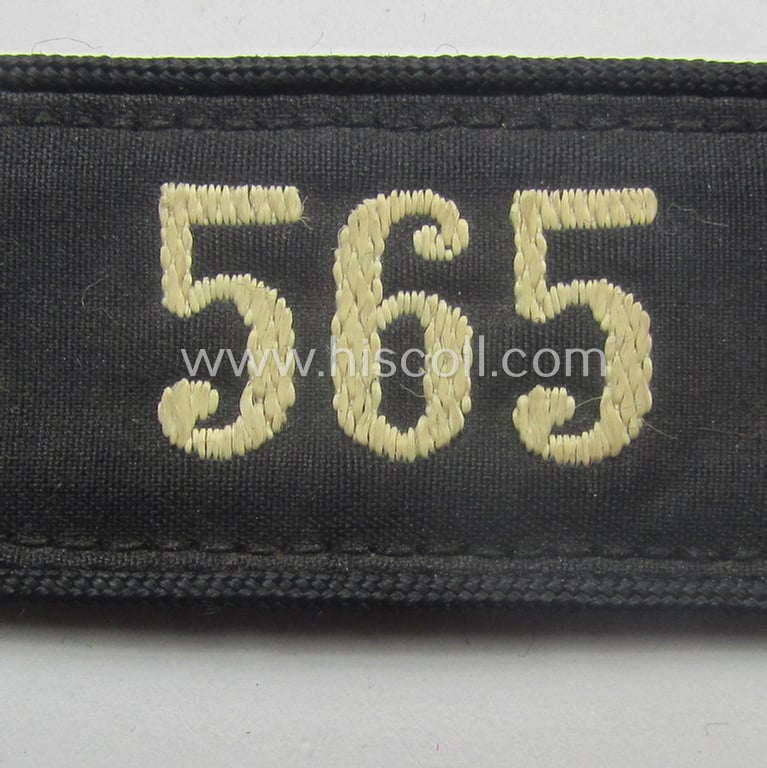 Single, 'DJ- o. Deutsches Jungvolk' shoulderstrap: 'DJ-Mitglied': 'Bann 565' (565 = 'Bann Spittal') that still retains its period 'RzM'-etiket