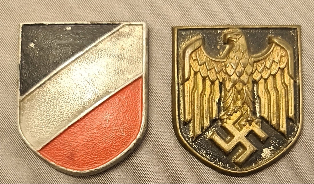 A Pair of  Tropical "Pith Helmet Shields"