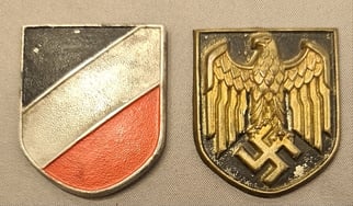 A Pair of  Tropical "Pith Helmet Shields"