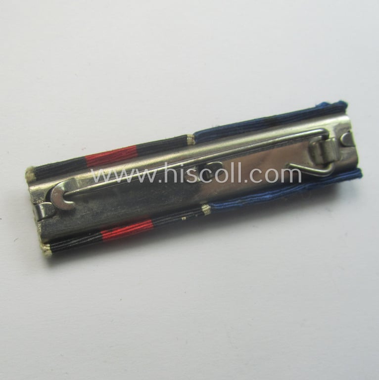 2-pieced, WH (LW) ribbon-bar (ie. 'Feld- o. Bandspange') showing the ribbons for a: WH 'DA der 4. Stufe' and a  Czech 'Anschluss'-medal