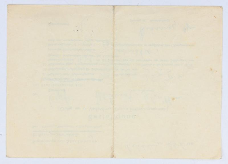 German POW Payment Papers