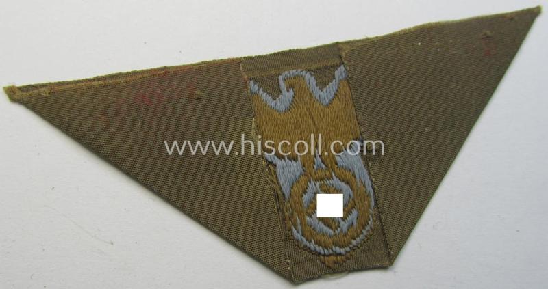 Attractive, WH (Heeres) 'tropical-issue' (ie. DAK or: 'Deutsches Afrika Korps'-related-) side-cap eagle as executed in neat so-called: 'BeVo'-weave style that comes in a 'virtually mint- ie. unissued', condition