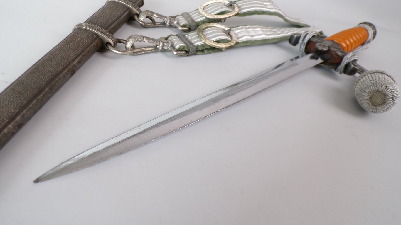 Army Officer dagger with hanger and portepee by WKC