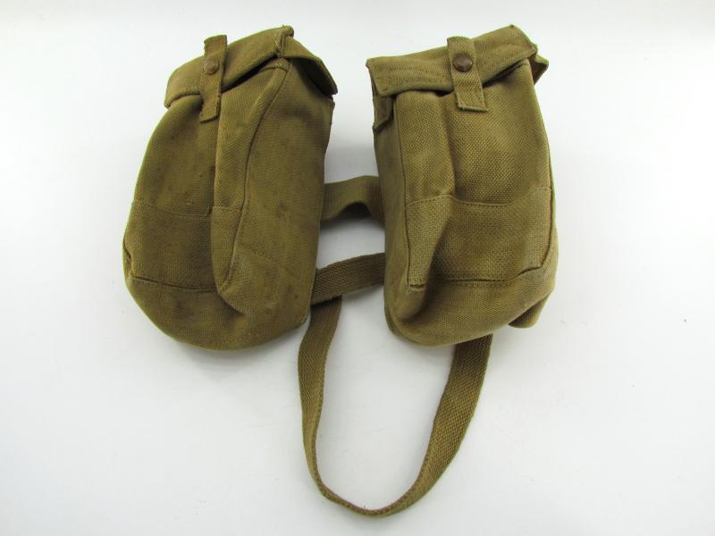 British WWII Basic Pouches with Straps