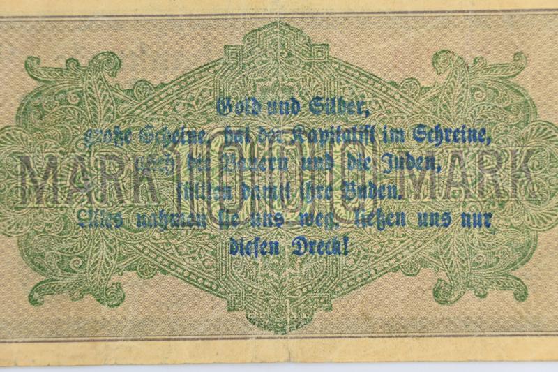 German Third Reich era reprinted banknote