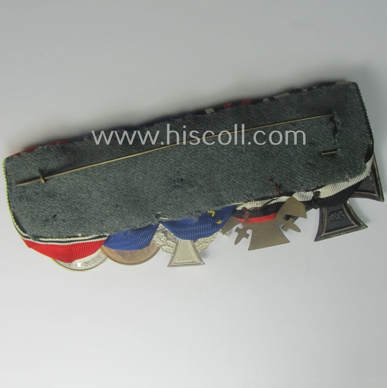 Attractive, 5-pieced 'WWI'- (ie. TR-) related medal-bar (ie. 'Ordenspange')