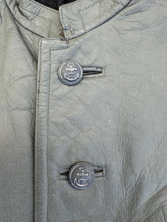 Navy (Kriegsmarine) U-boot protective grey leather jacket
