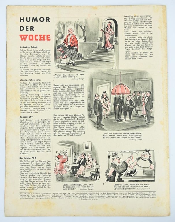 German Third Reich Magazine 'Die Woche' 1943