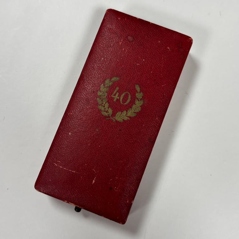 German Cased Forty Years Faithful Service Medal
