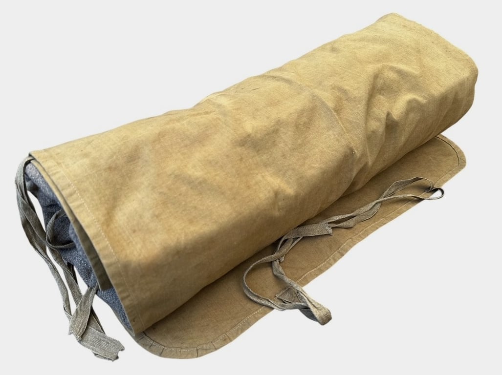 Large Blanket with cover from the estate of "Hauptmann Rechenberg Panzer Jäger Regt 24"