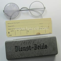Complete pair of 'standard-issued'-pattern, WH-service-glasses (ie. 'Dienstbrille') as...