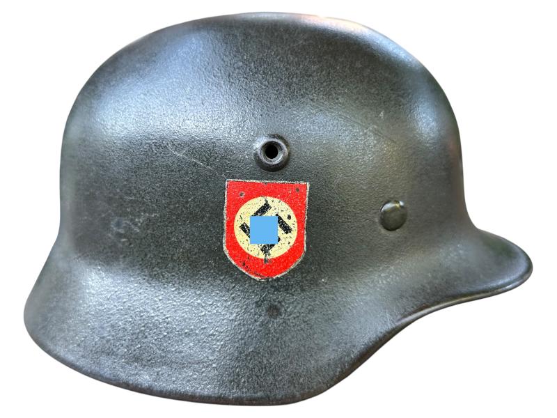 Q64 Polizei Double Decal Helmet '' Battle-Damage ''