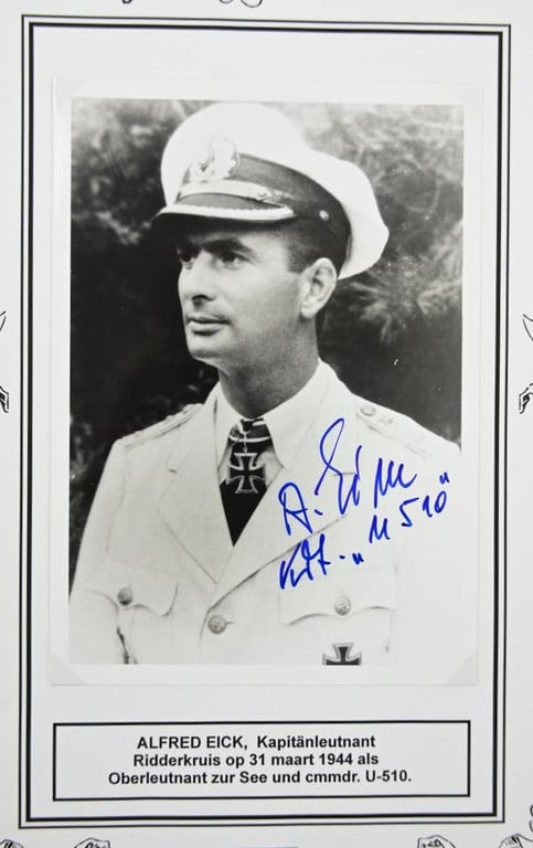 Signature of Kriegsmarine KC-Recipient 'Alfred Eick'