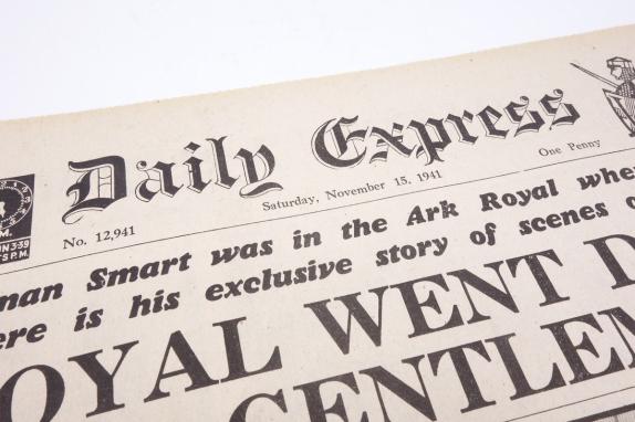 British Daily Express Newspaper 15 November 1941.