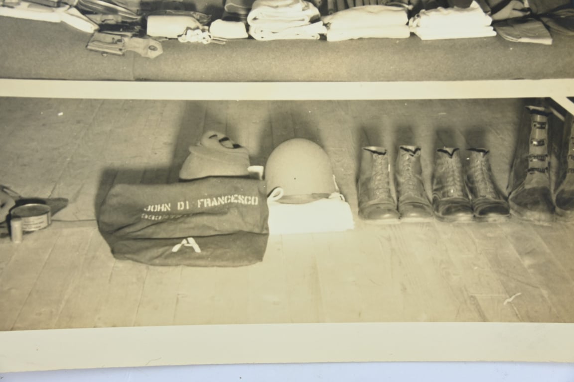 US WW2 Press Photo 'Soldier Equipment'