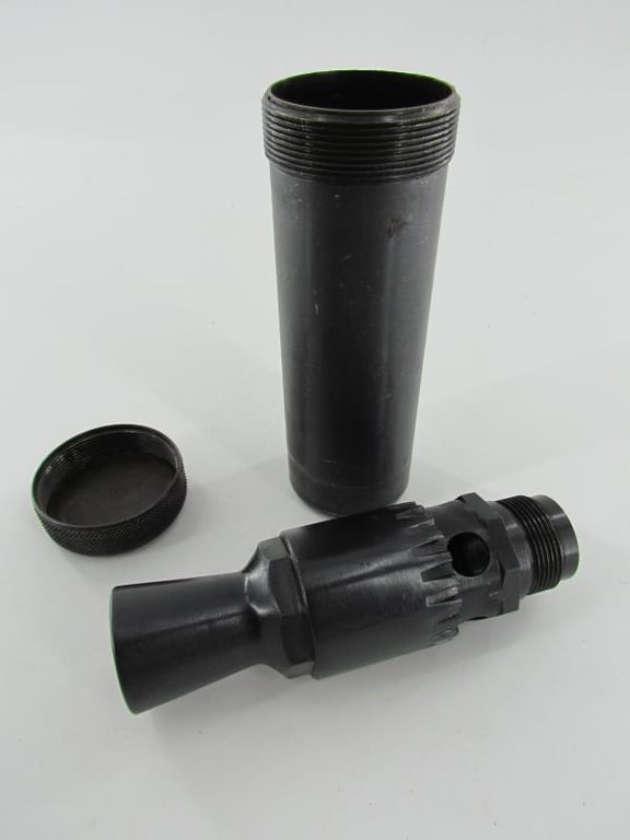 MG34 recoil booster and flash-hider Container