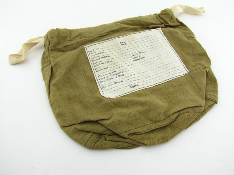 US WWII personal effects bag
