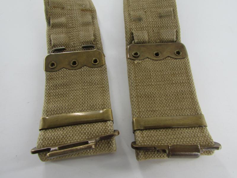 British WWII Webbing Combat Belt