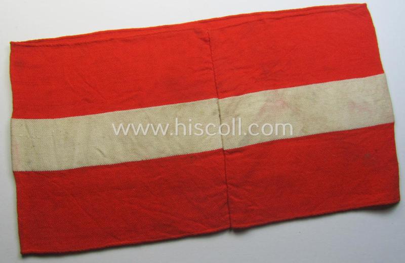 Moderately used- ie. worn, HJ- (ie. 'Hitlerjugend'-) related armband (ie. 'Armbinde')