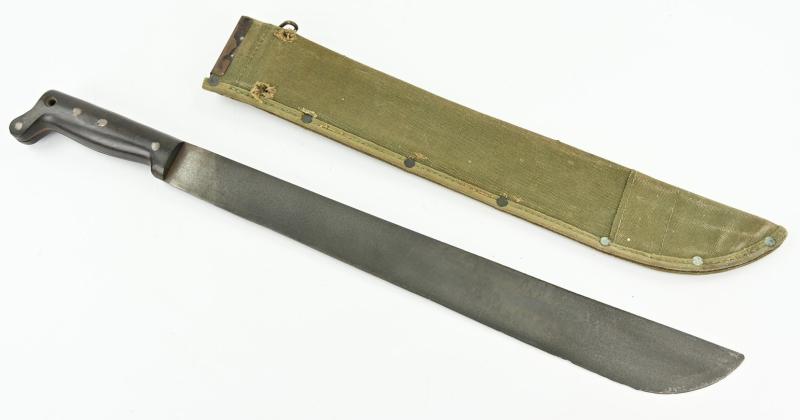 US WW2 Manchete with Canvas Scabbard