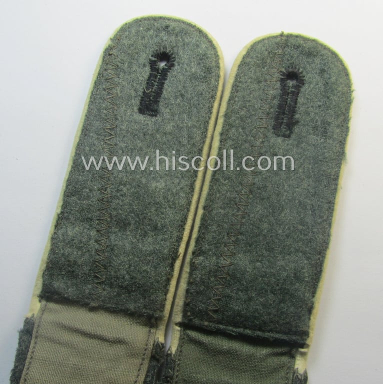 Pair of WH (Heeres), early- (ie. pre-) war-period- (ie. 'M40'-pattern and formerly 'cyphered') EM-type shoulderstraps: 'Soldat der Infanterie-Trpn.'