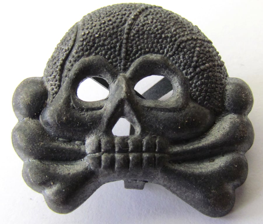 Wehrmacht Heer Panzer Totenkopf Collar Tab Insignia – Matching Pair