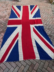 HUGE WWII BRITISH WARTIME MILITARY PANEL STITCHED UNION...