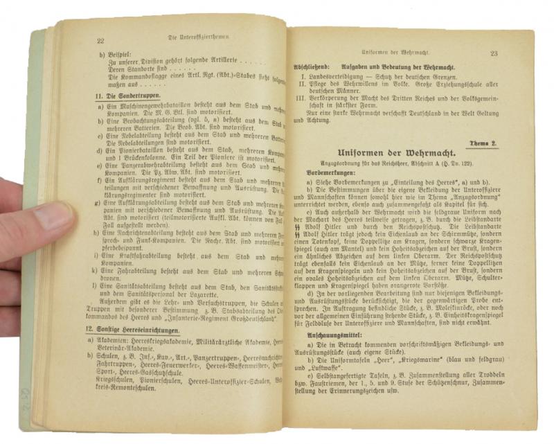 German WH Handbook Reibert 'Unteroffizierthemen'