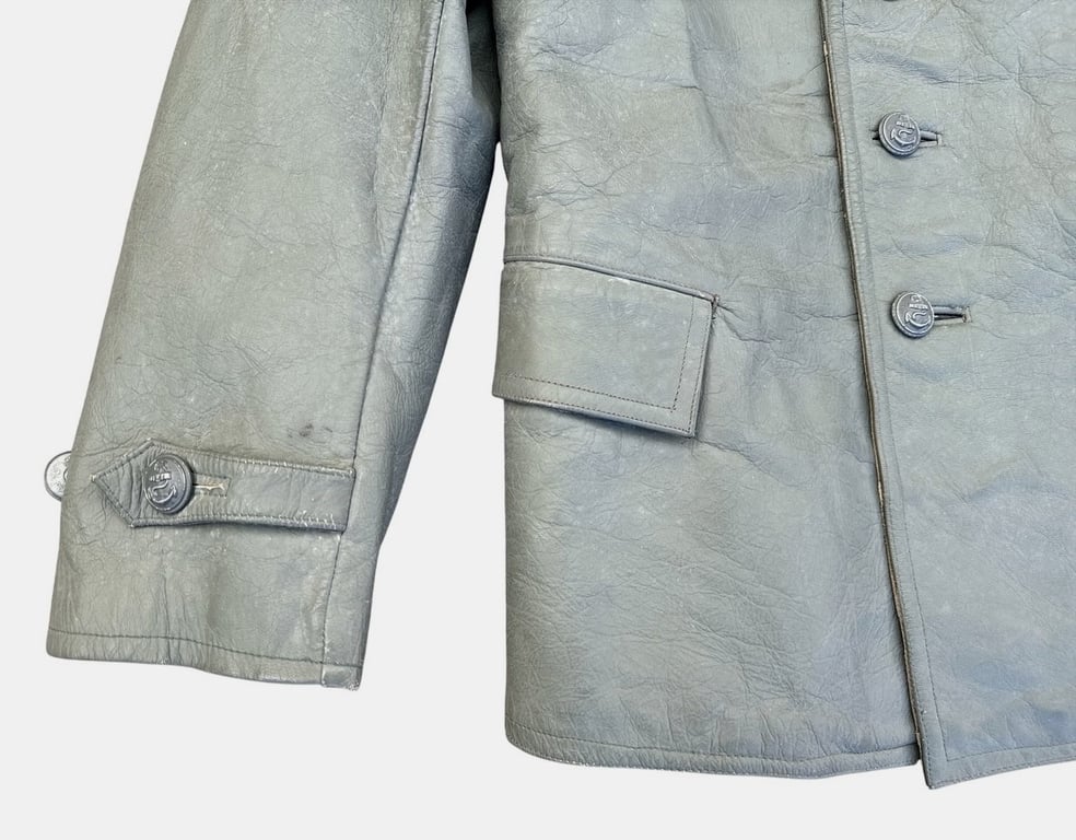 Navy (Kriegsmarine) U-boot protective grey leather jacket
